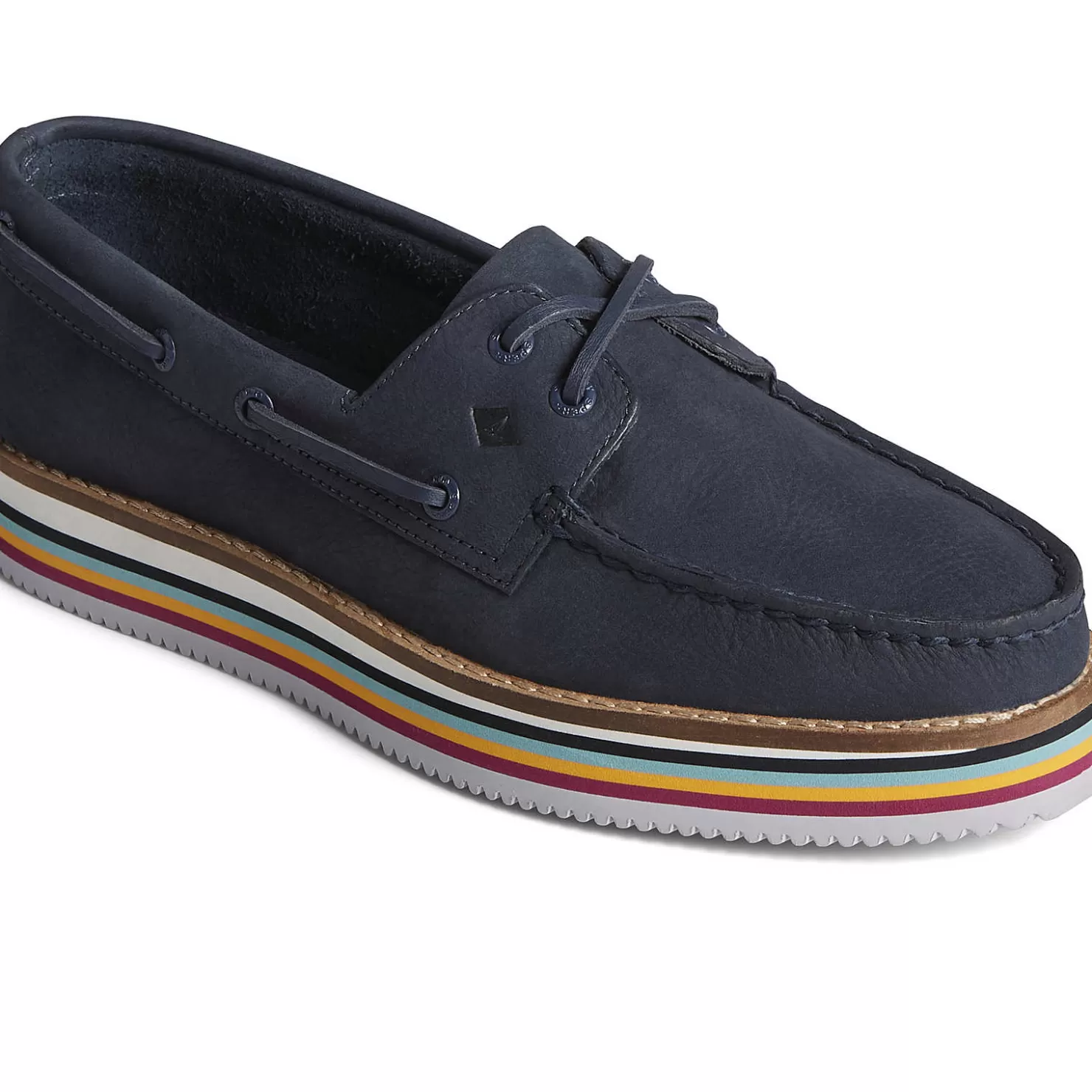 Sale | Boat Shoes | Sperry Women's Authentic Original™ Stacked Boat Shoe Navy