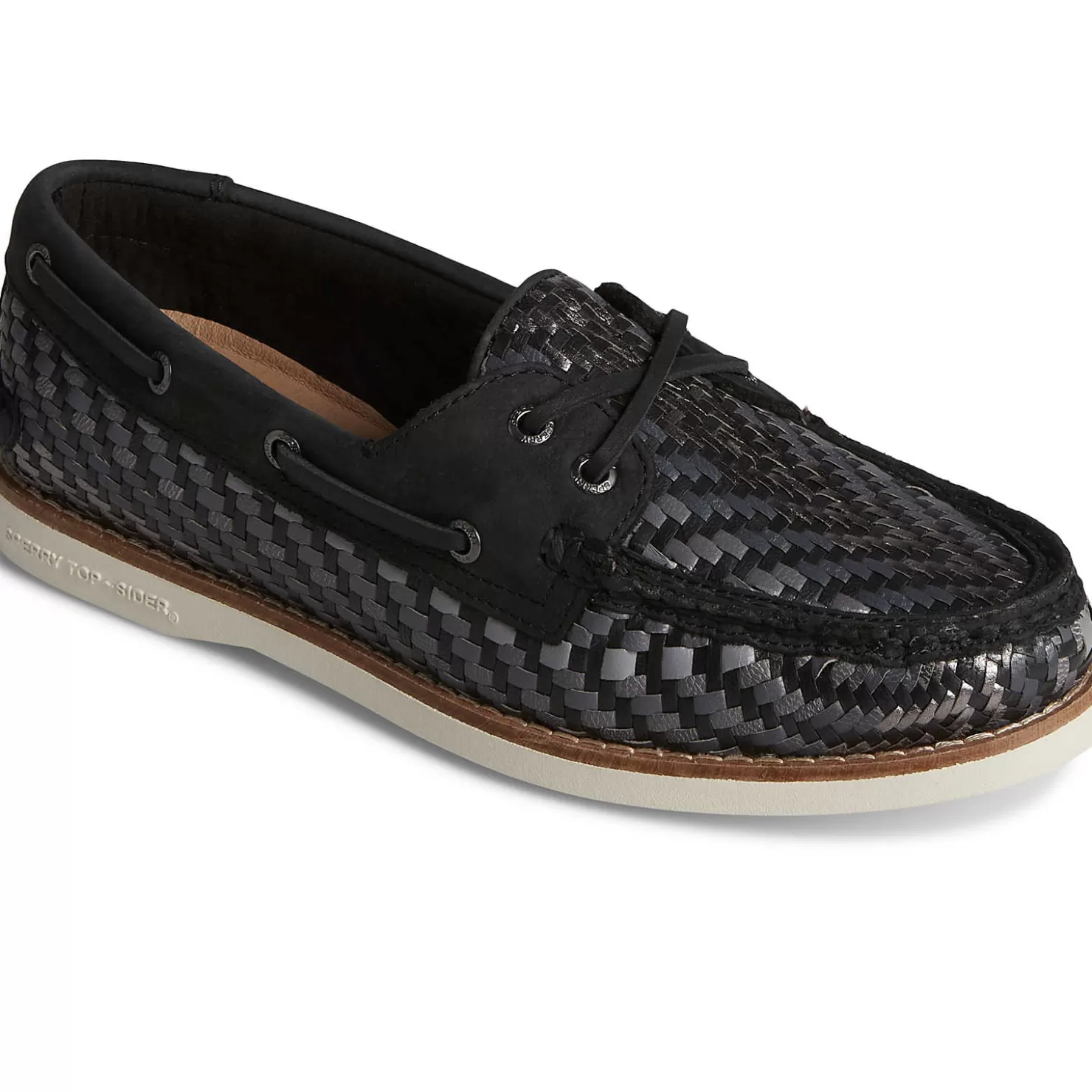 Sale | Boat Shoes | Sperry Women's Authentic Original™ Woven Boat Shoe Black