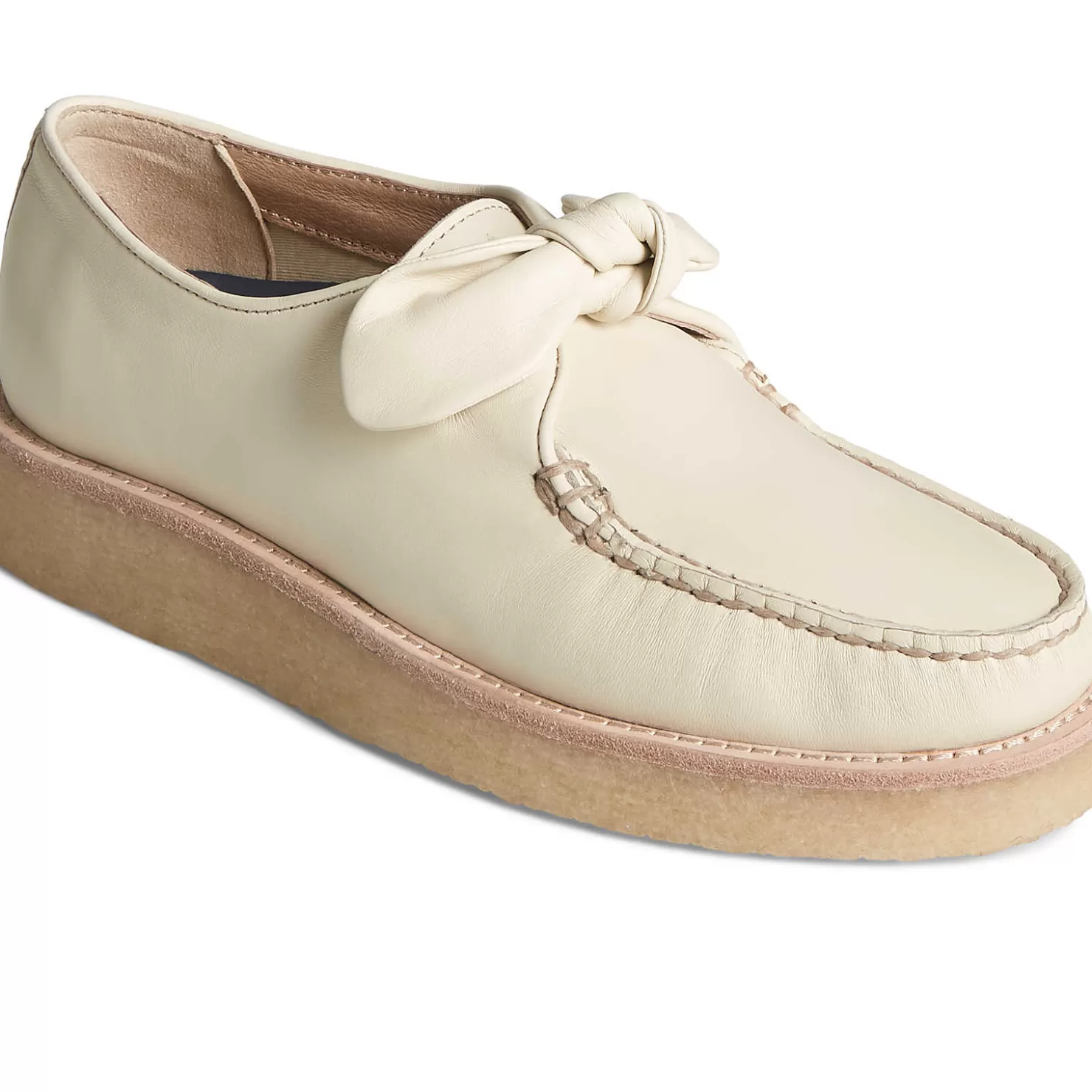 Flats & Loafers | Shoes | Sperry Women's Captain's Crepe Bow Oxford Ivory