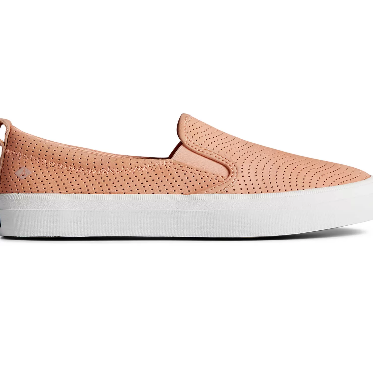 Sale | Sneakers | Sperry Women's Crest Twin Gore Leather Wave Perforated Sneaker Peach