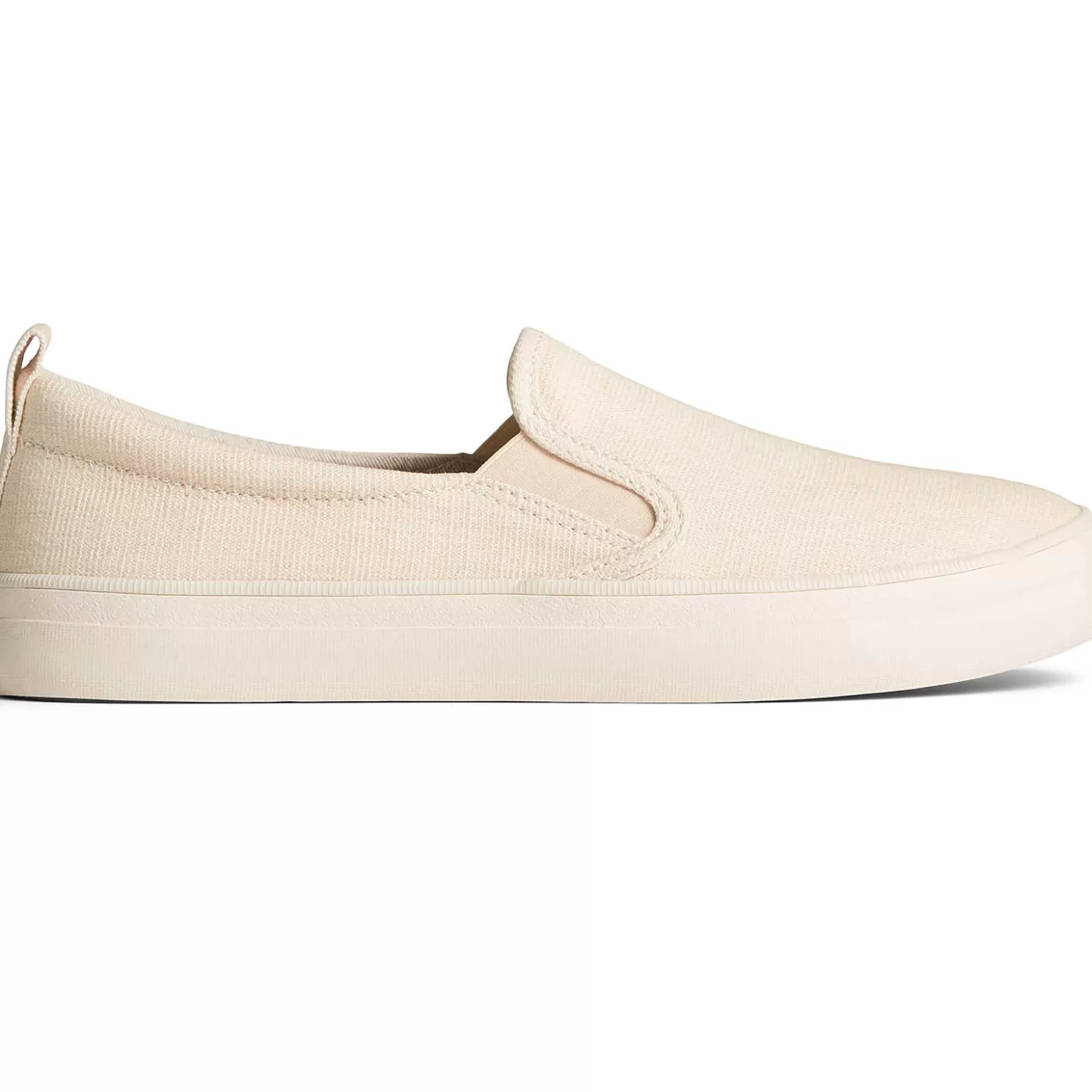 Sale | Sneakers | Sperry Women's Crest Twin Gore Shimmer Slip On Sneaker Off White