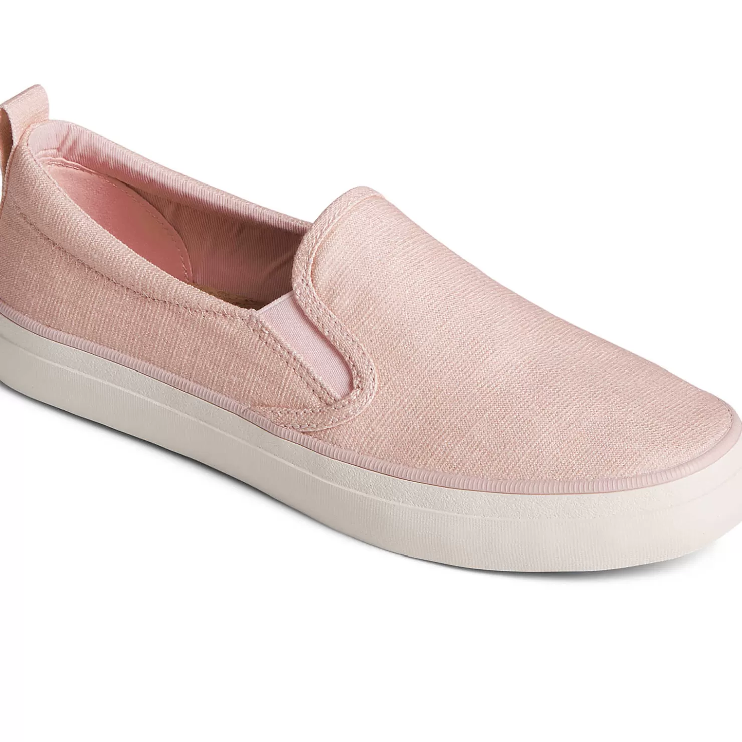 Sale | Sneakers | Sperry Women's Crest Twin Gore Shimmer Slip On Sneaker Rose