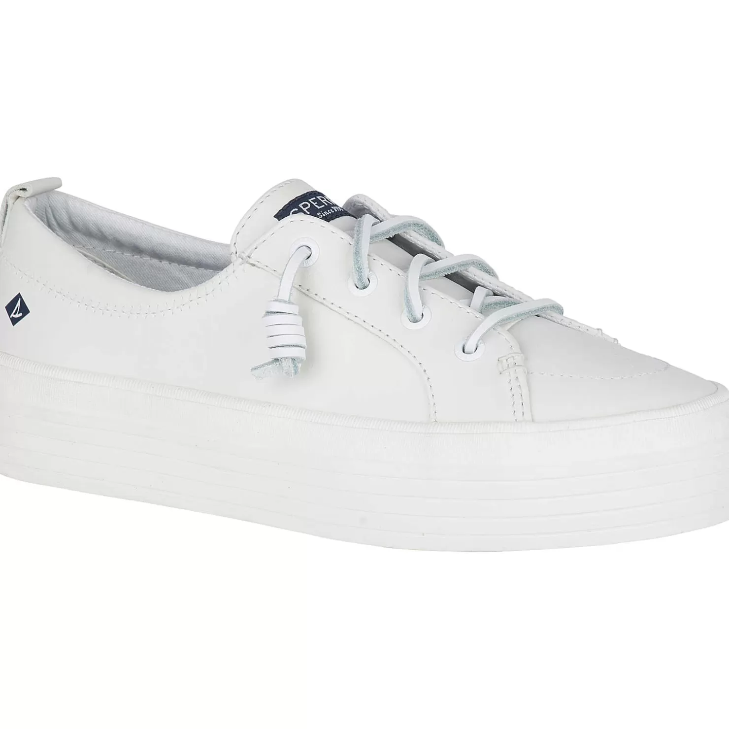 Sneakers | Shoes | Sperry Women's Crest Vibe Platform Leather Sneaker White