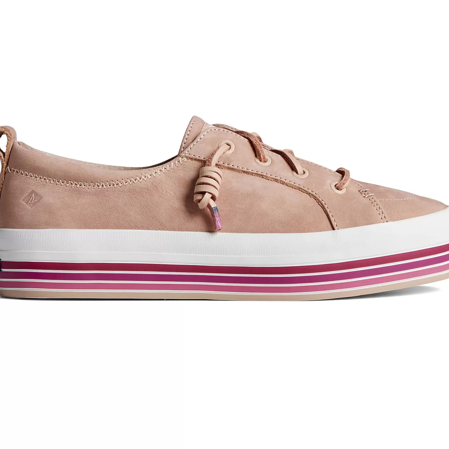 Sale | Sneakers | Sperry Women's Crest Vibe Platform Stripe Sneaker Pink