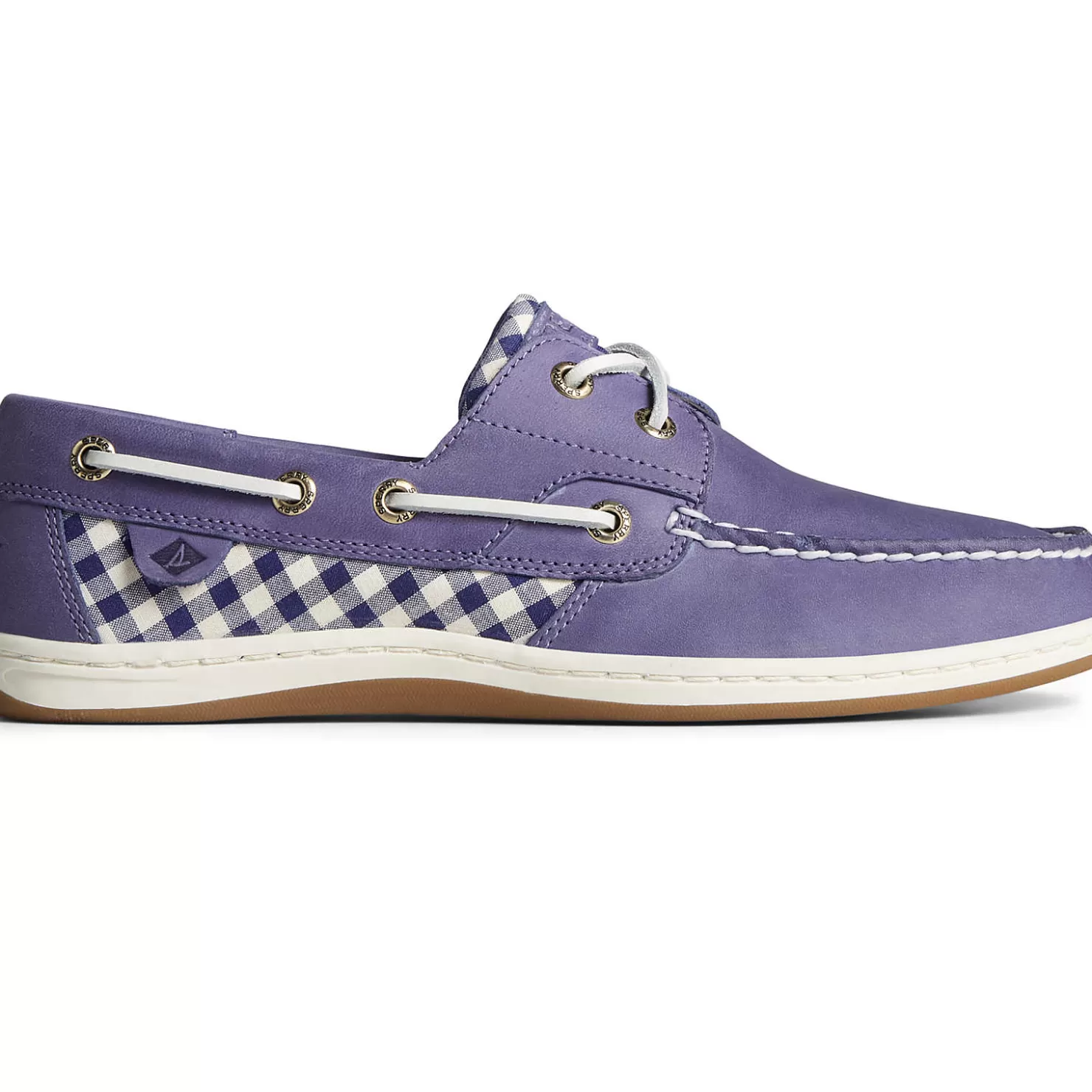 Sale | Boat Shoes | Sperry Women's Koifish Gingham Boat Shoe Purple