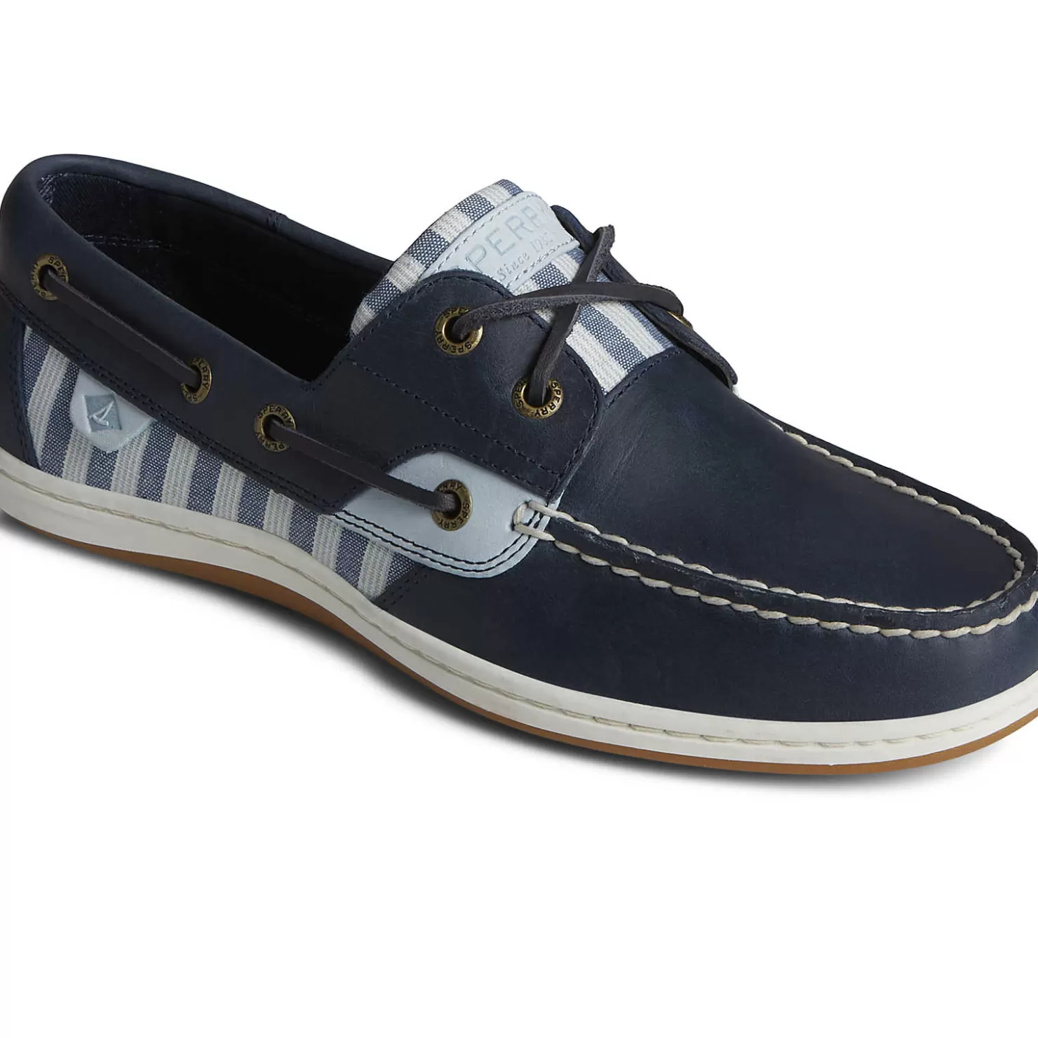 Sale | Boat Shoes | Sperry Women's Koifish Stripe Boat Shoe Navy