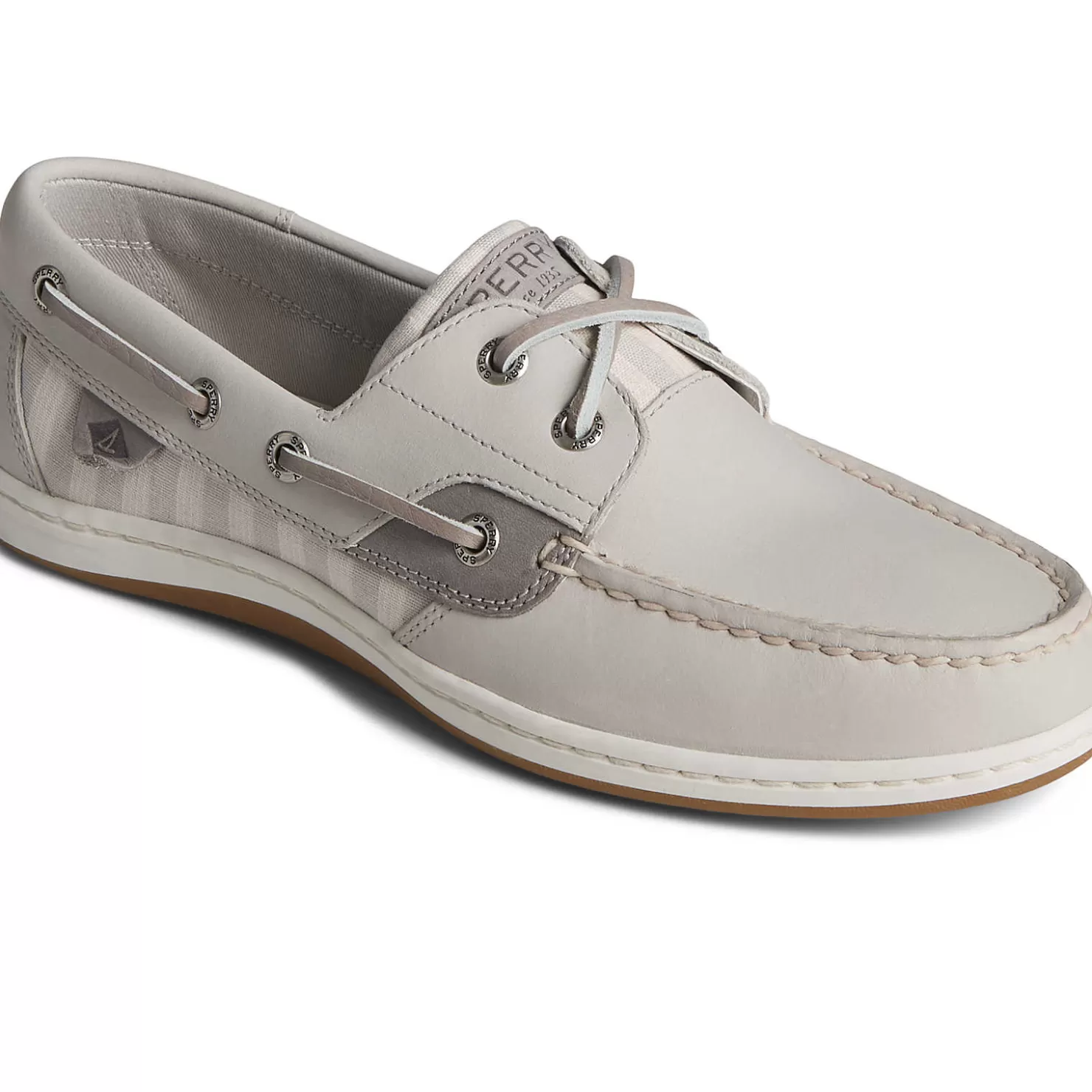 Sale | Boat Shoes | Sperry Women's Koifish Stripe Boat Shoe Grey