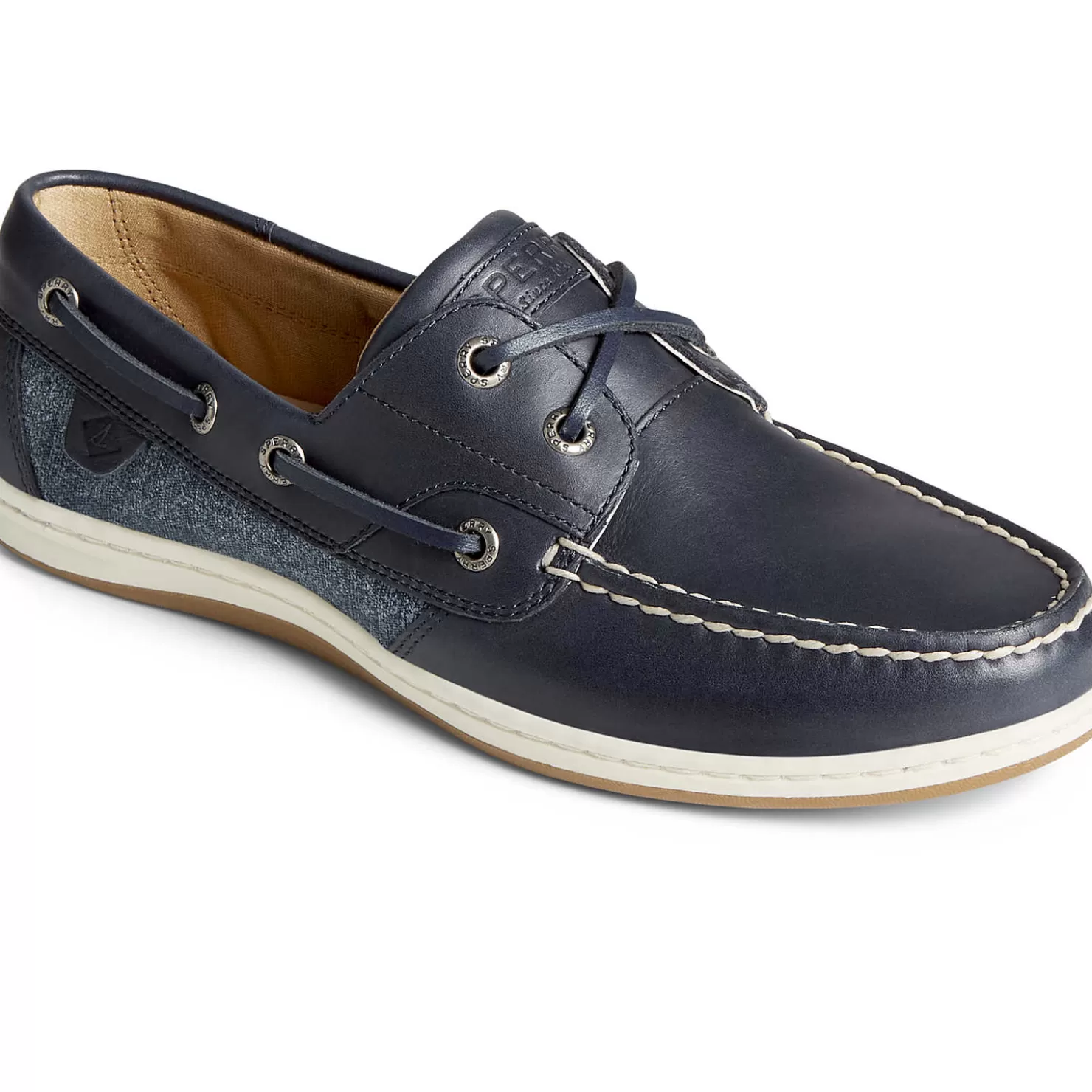 Sale | Boat Shoes | Sperry Women's Koifish Textured Stripe Boat Shoe Navy