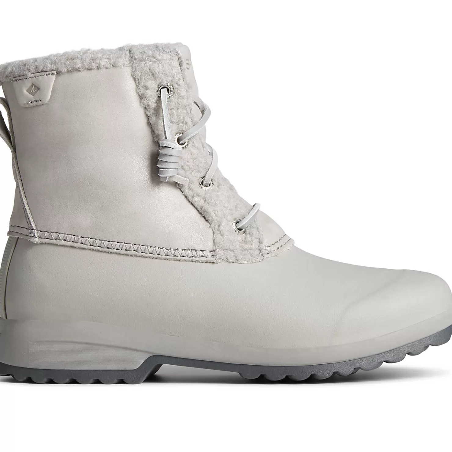 Sale | Boots | Sperry Women's Maritime Repel Teddy Trim Snow Boot Grey