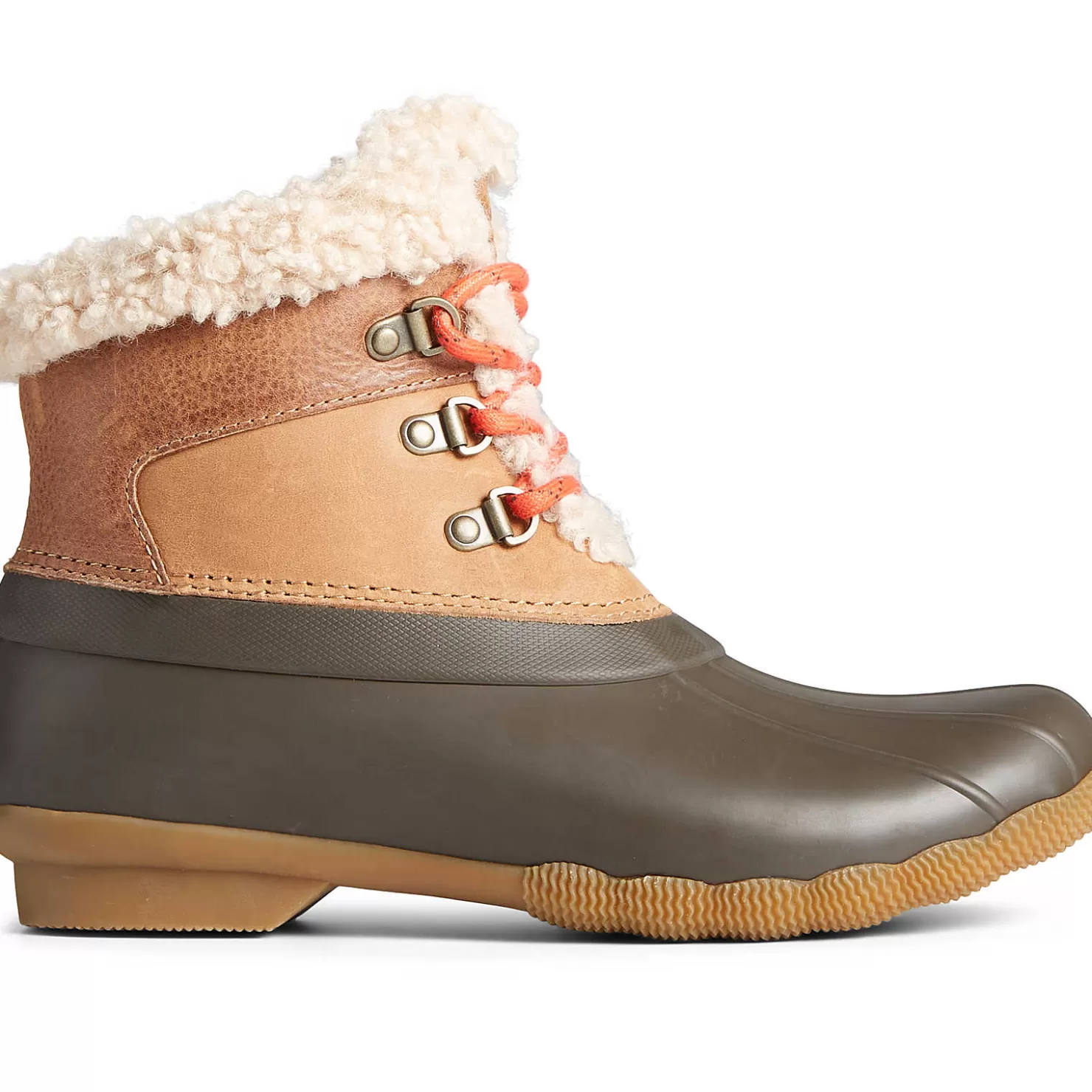 Saltwater Duck Boot | Sale | Sperry Women's Saltwater Alpine Leather Duck Boot Tan/Brown