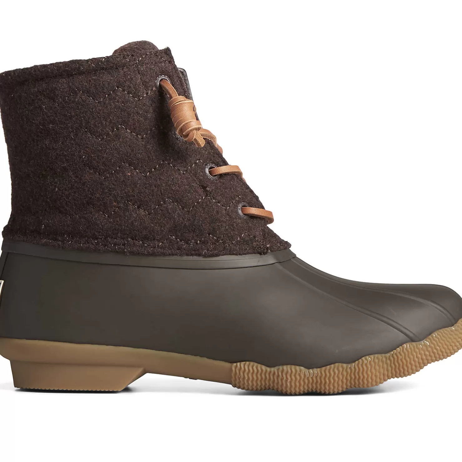 Saltwater Duck Boot | Sale | Sperry Women's Saltwater Chevron Wool Duck Boot Java