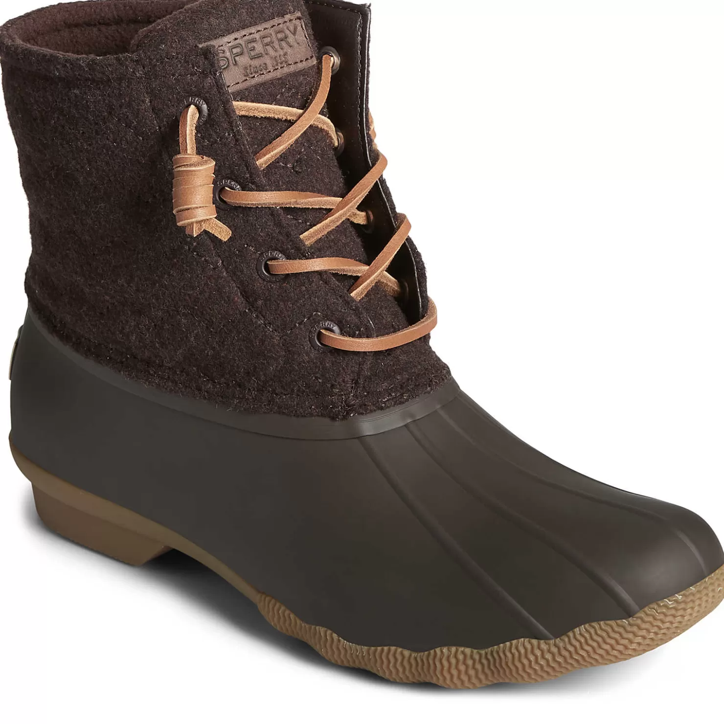 Saltwater Duck Boot | Sale | Sperry Women's Saltwater Chevron Wool Duck Boot Java