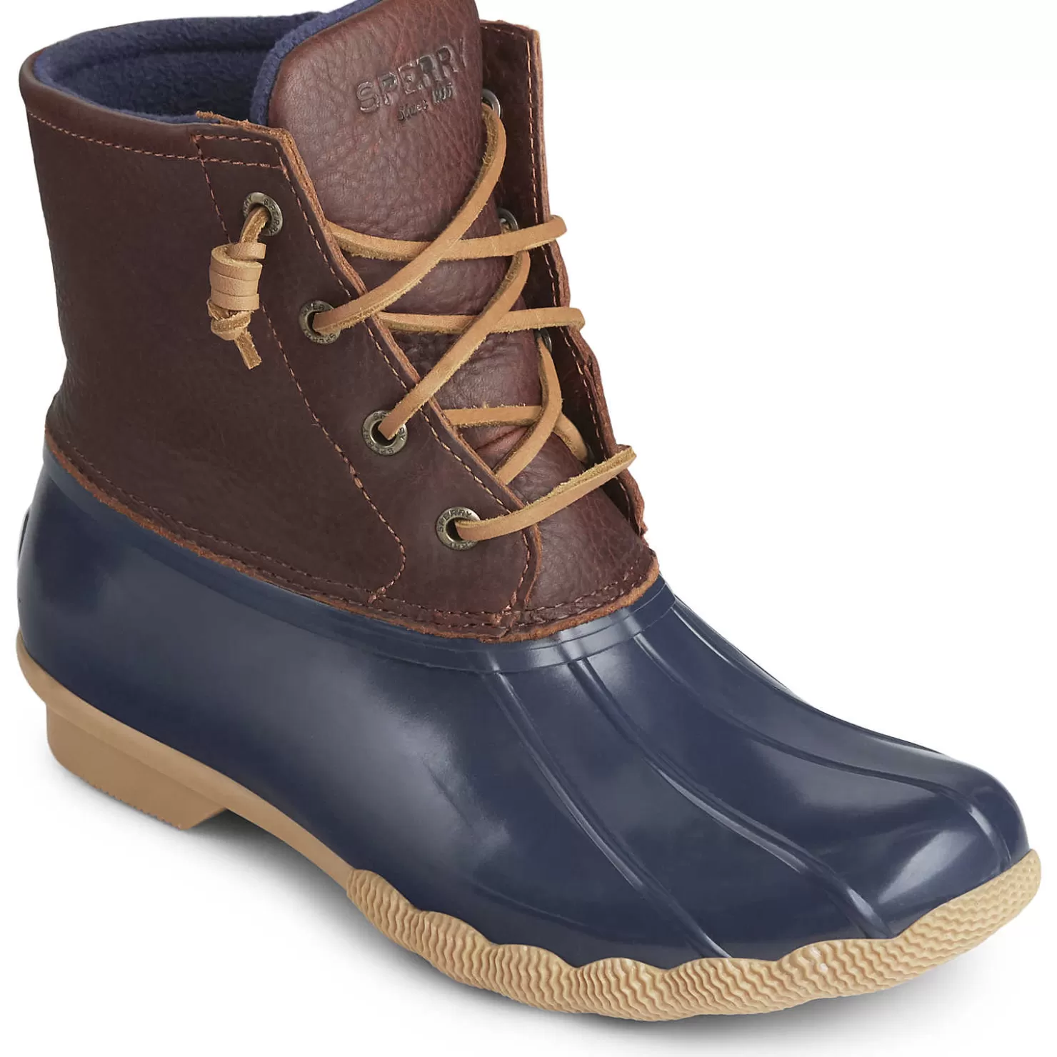 Saltwater Duck Boot | Sale | Sperry Women's Saltwater Duck Boot Tan / Navy