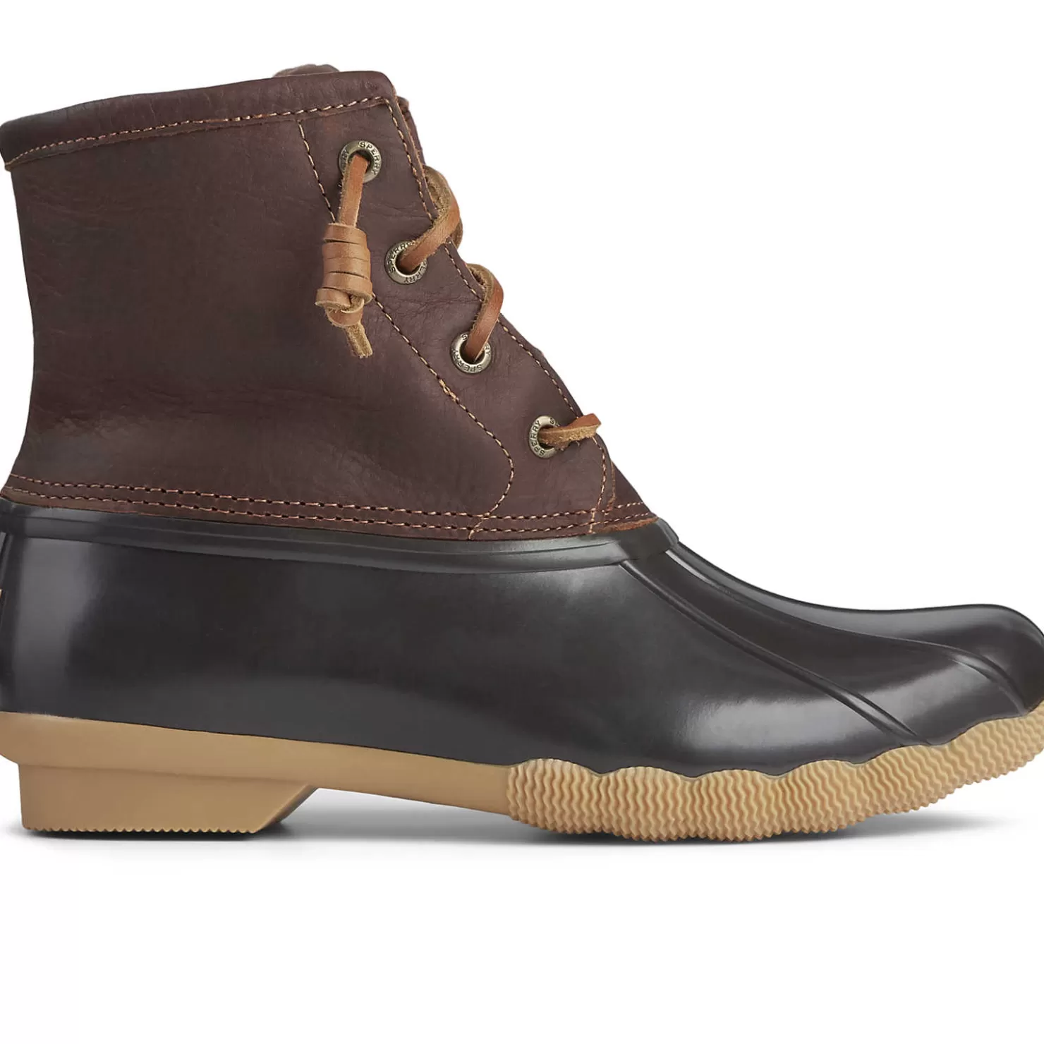 Sale | Rain & Duck Boots | Sperry Women's Saltwater Duck Boot Tan / Dark Brown