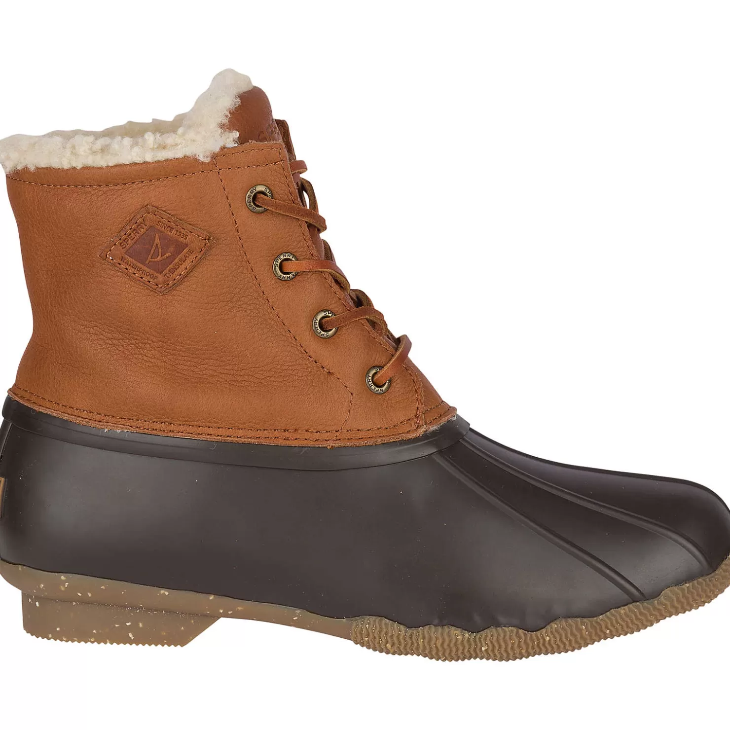 Saltwater Duck Boot | Sale | Sperry Women's Saltwater Luxe Leather Thinsulate™ Duck Boot Tan