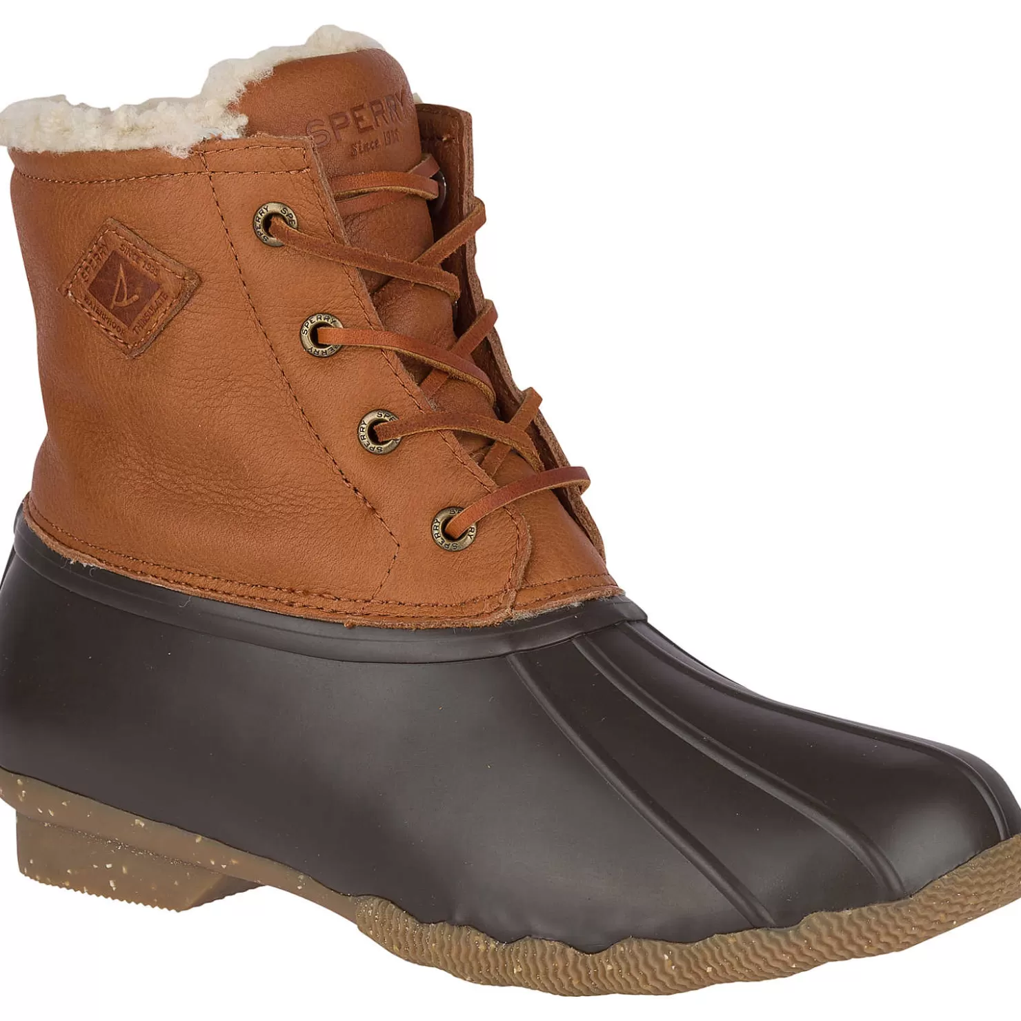 Saltwater Duck Boot | Sale | Sperry Women's Saltwater Luxe Leather Thinsulate™ Duck Boot Tan