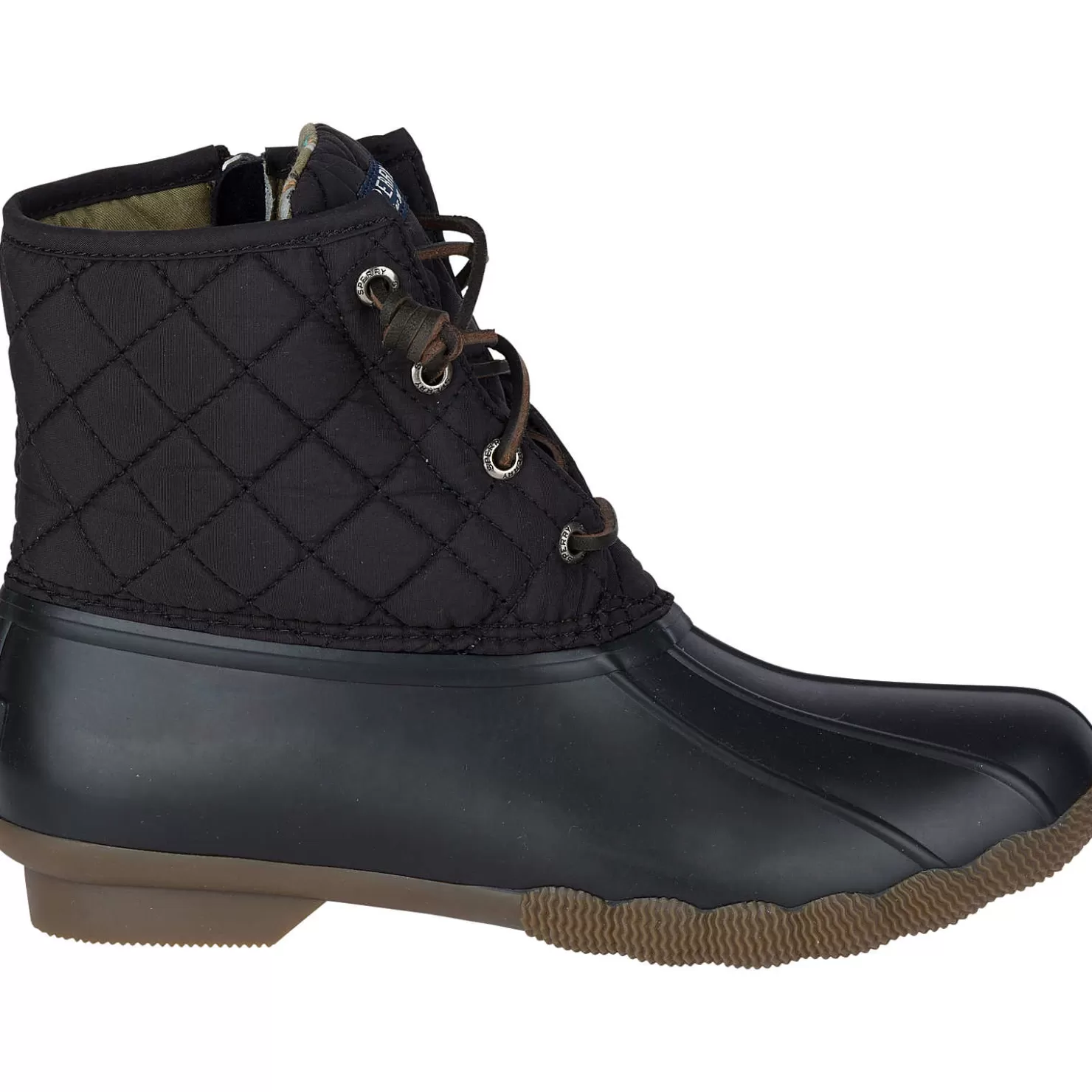 Saltwater Duck Boot | Sale | Sperry Women's Saltwater Quilted Duck Boot Black