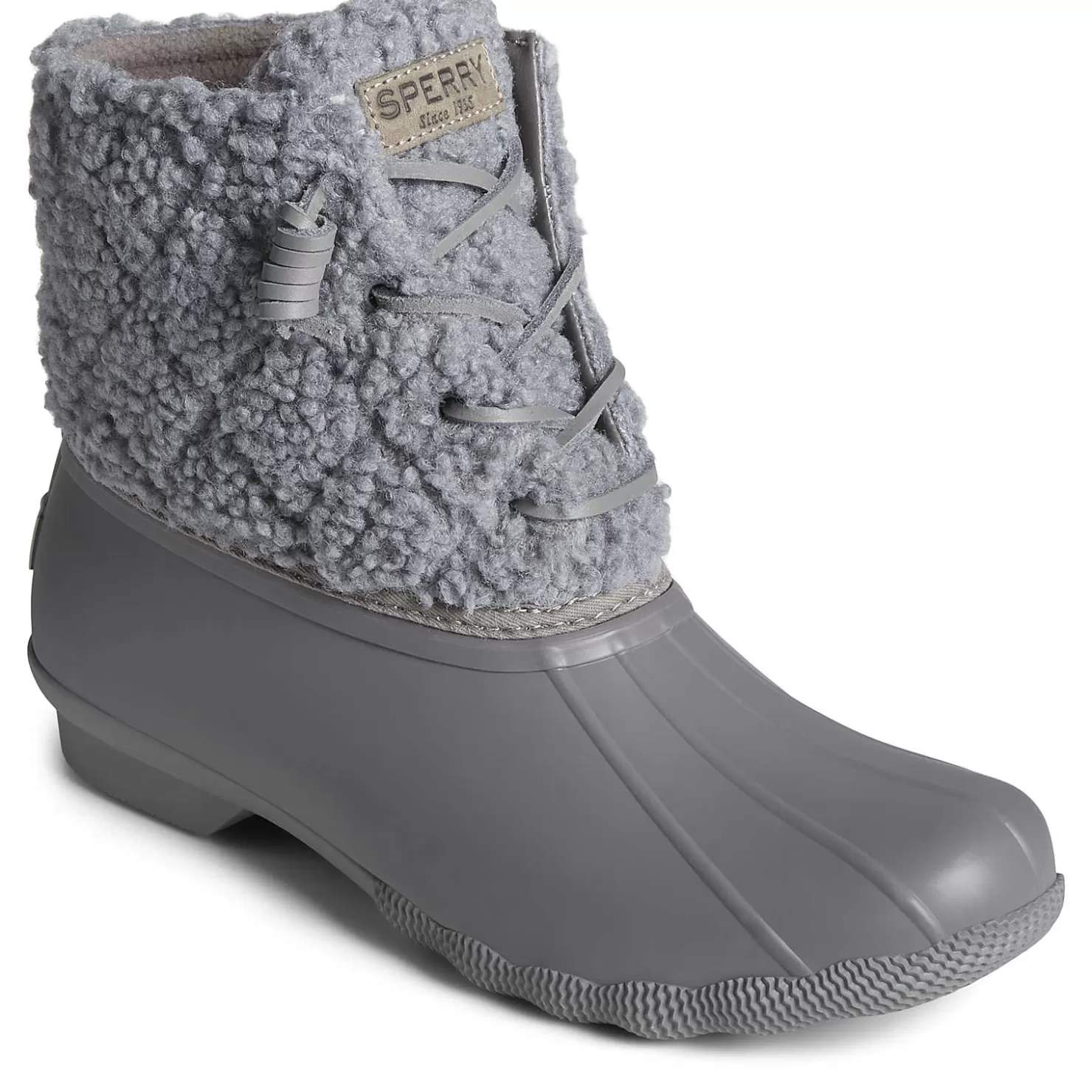 Saltwater Duck Boot | Sale | Sperry Women's Saltwater Sherpa Duck Boot Grey