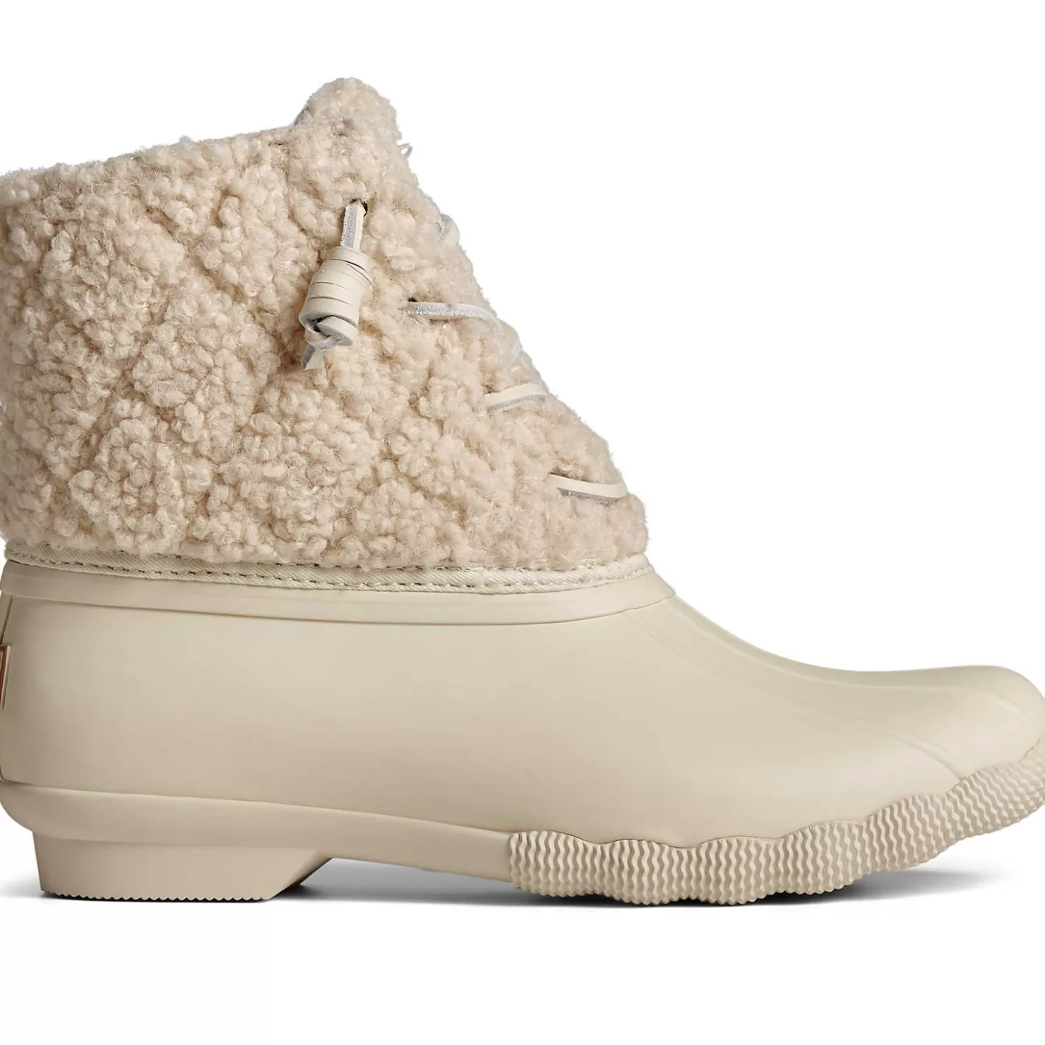 Saltwater Duck Boot | Sale | Sperry Women's Saltwater Sherpa Duck Boot Off White