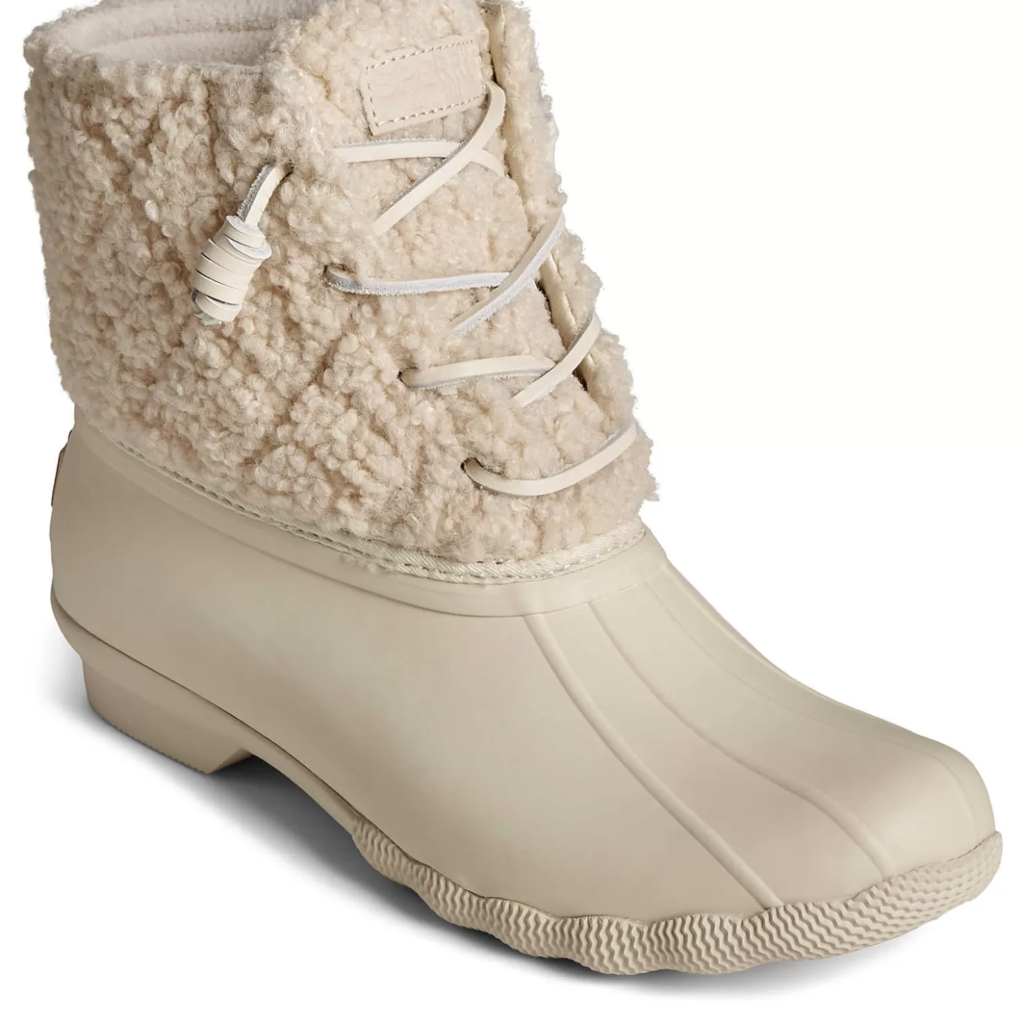 Saltwater Duck Boot | Sale | Sperry Women's Saltwater Sherpa Duck Boot Off White