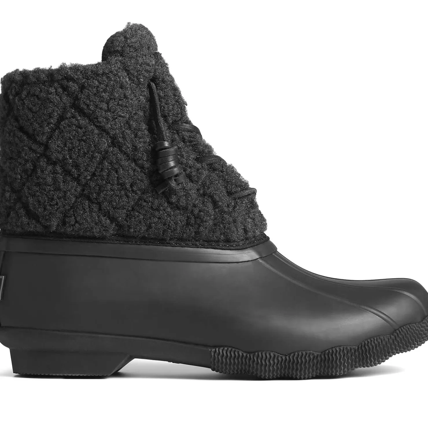 Saltwater Duck Boot | Sale | Sperry Women's Saltwater Sherpa Duck Boot Black