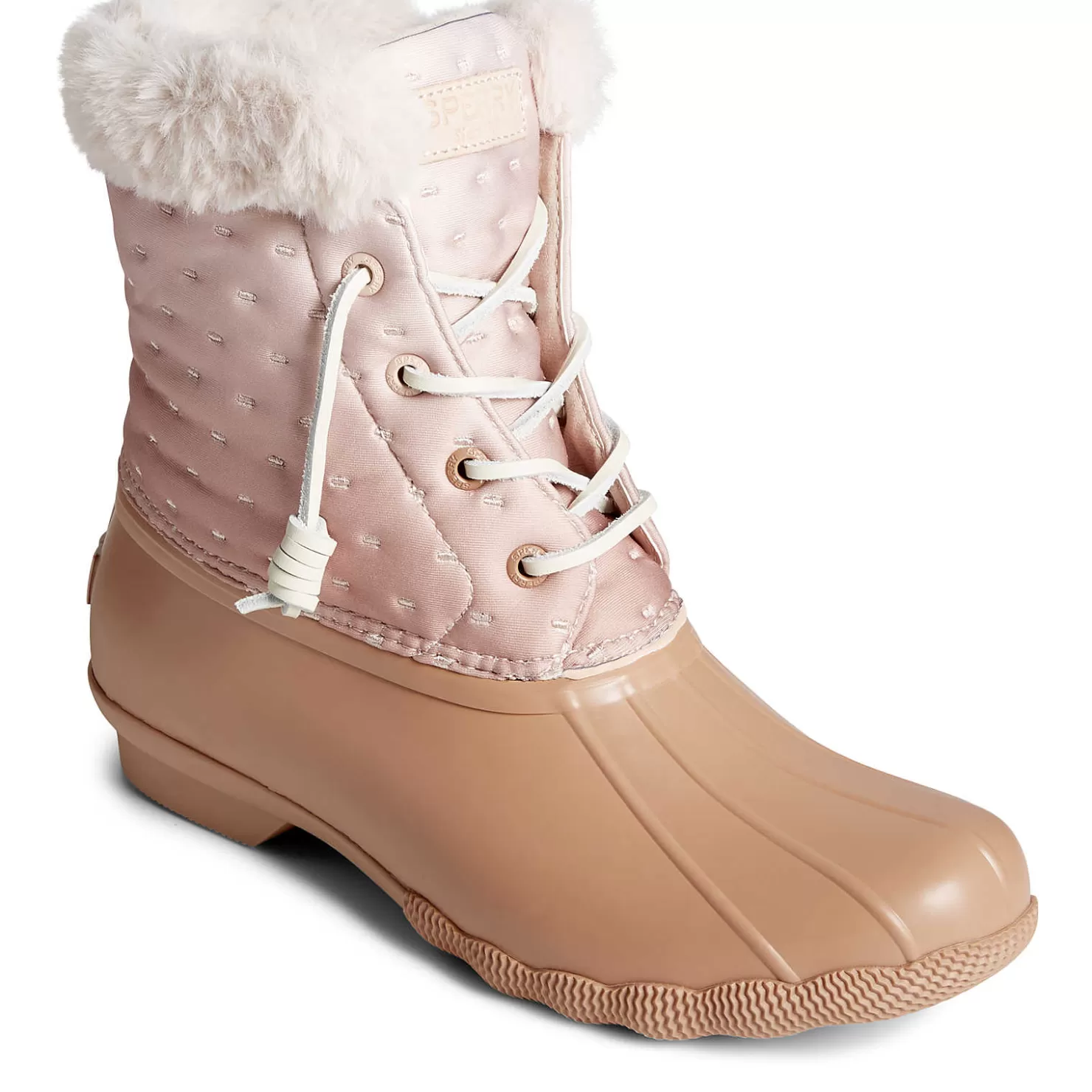 Saltwater Duck Boot | Sale | Sperry Women's Saltwater Shibori Duck Boot Rose