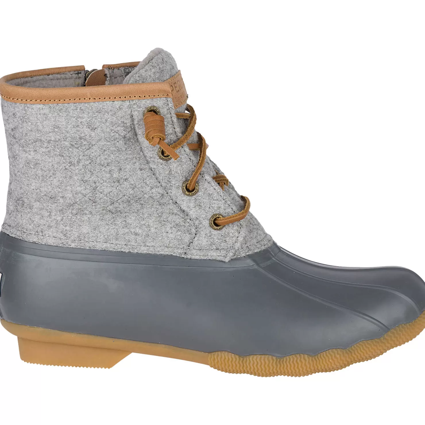 Saltwater Duck Boot | Sale | Sperry Women's Saltwater Wool Embossed Thinsulate™ Duck Boot Grey