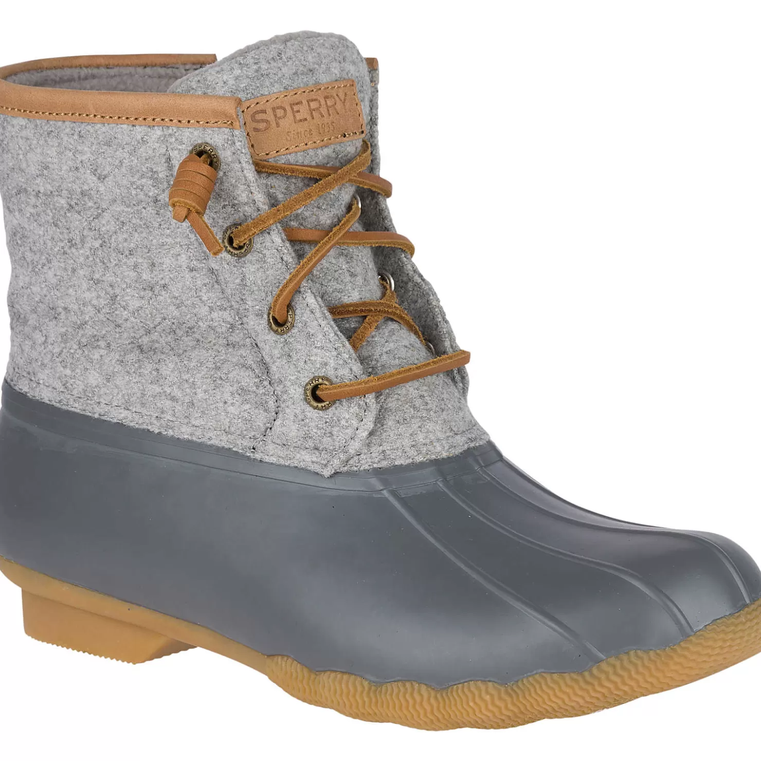 Saltwater Duck Boot | Sale | Sperry Women's Saltwater Wool Embossed Thinsulate™ Duck Boot Grey