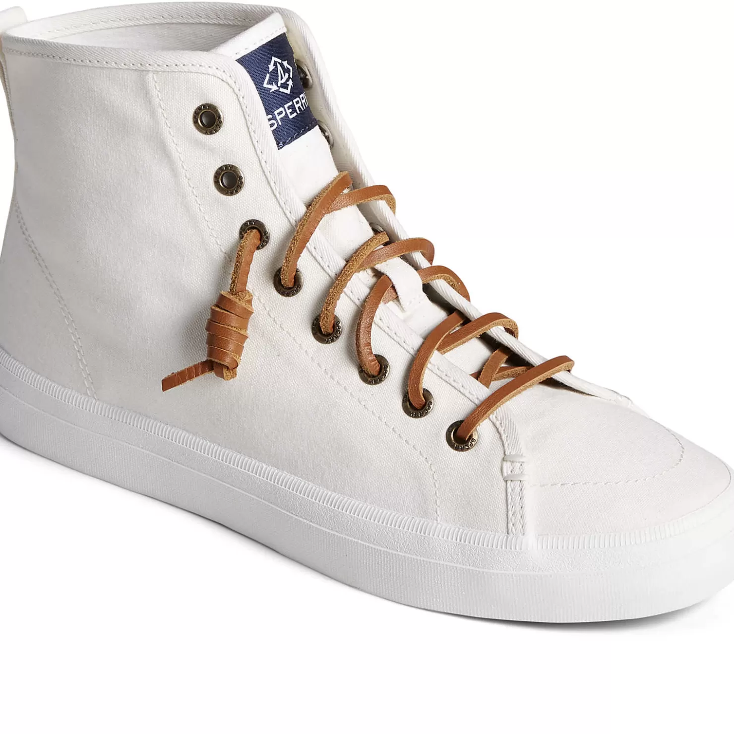 SeaCycled | Sale | Sperry Women's SeaCycled™ Crest High Top Sneaker White