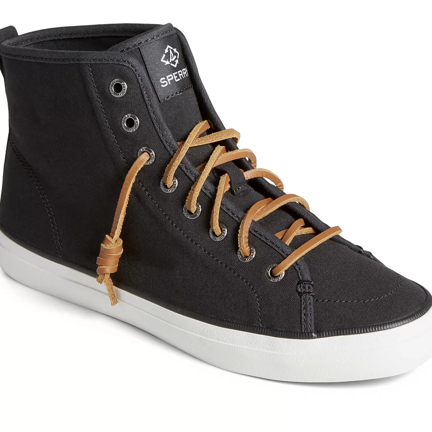 SeaCycled | Sale | Sperry Women's SeaCycled™ Crest High Top Sneaker Black