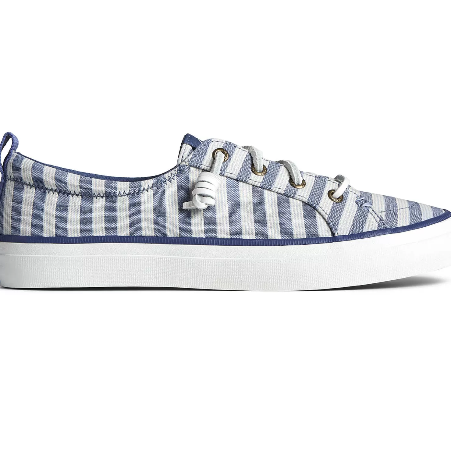 SeaCycled | Sale | Sperry Women's SeaCycled™ Crest Vibe Striped Textile Sneaker Navy