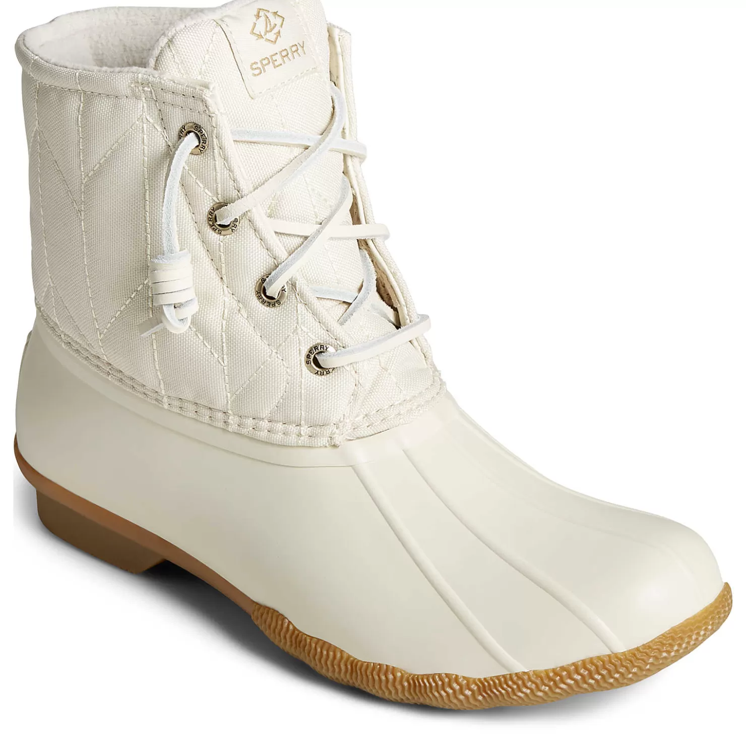 Saltwater Duck Boot | SeaCycled | Sperry Women's SeaCycled™ Saltwater Nylon Duck Boot Ivory