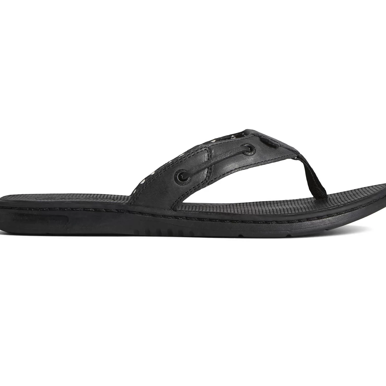 Sandals | Shoes | Sperry Women's Seafish Leather Flip Flop Black