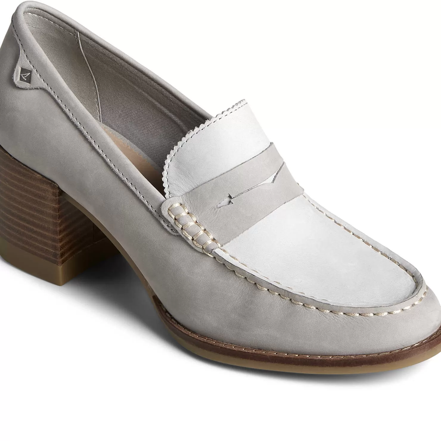 Seaport | Sale | Sperry Women's Seaport Penny Heel Loafer Grey