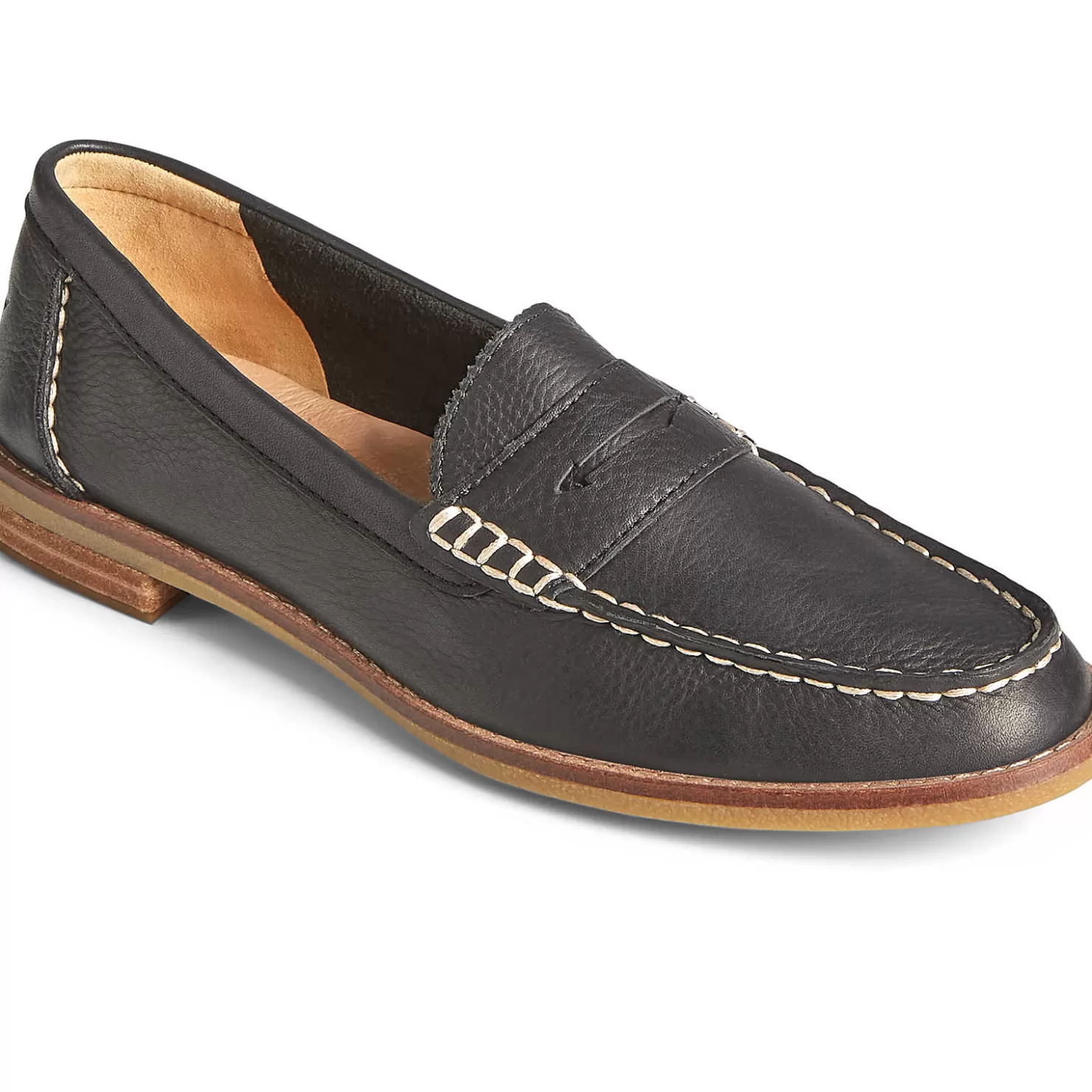 Seaport | Flats & Loafers | Sperry Women's Seaport Penny Leather Loafer Black