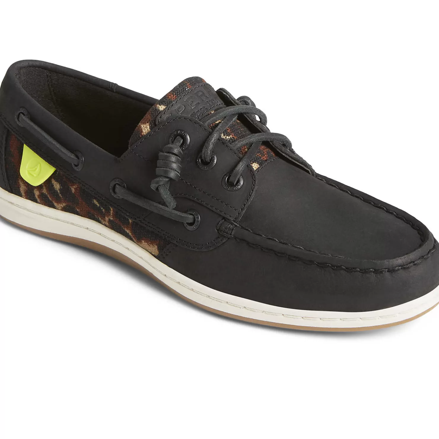 Sale | Boat Shoes | Sperry Women's Songfish Cheetah Boat Shoe Black