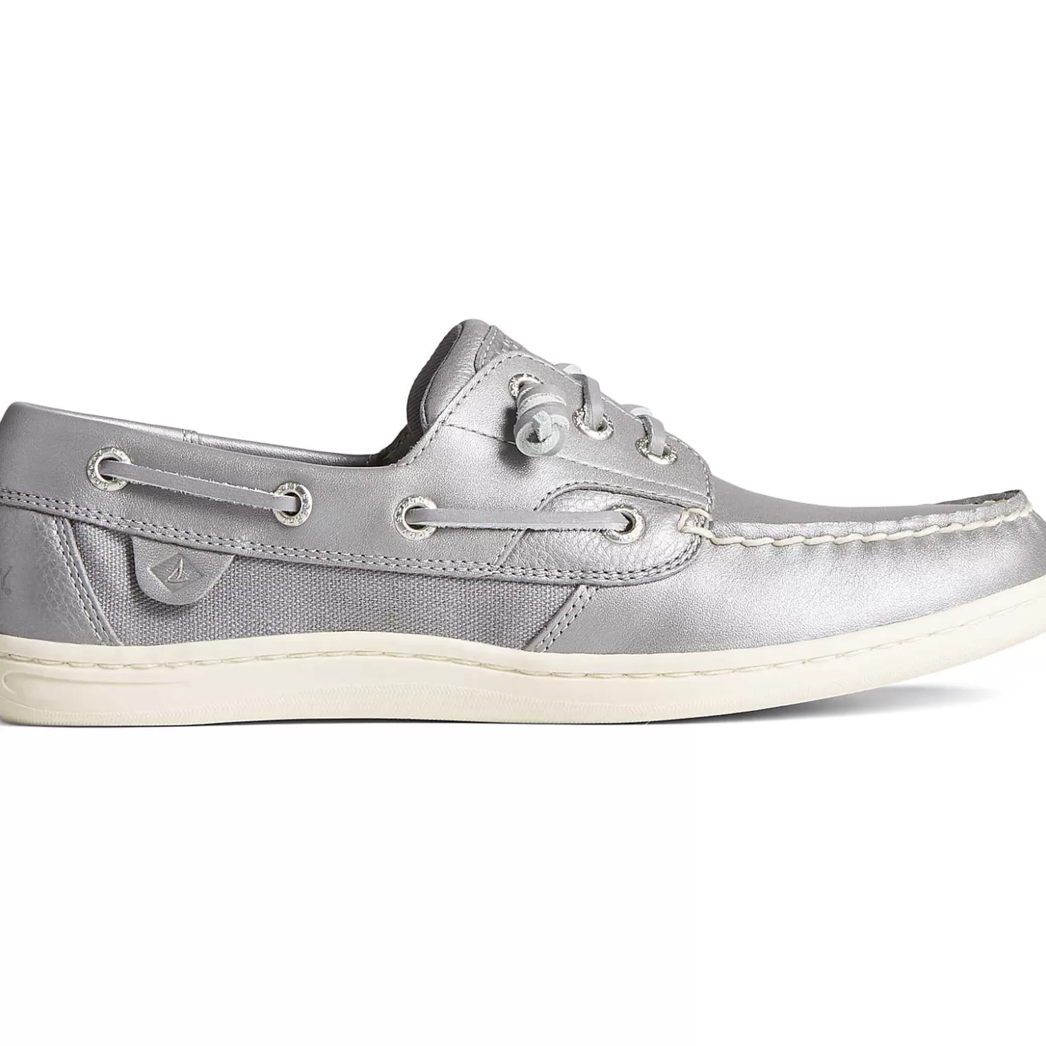 Sale | Boat Shoes | Sperry Women's Songfish Pearlized Boat Shoe Silver