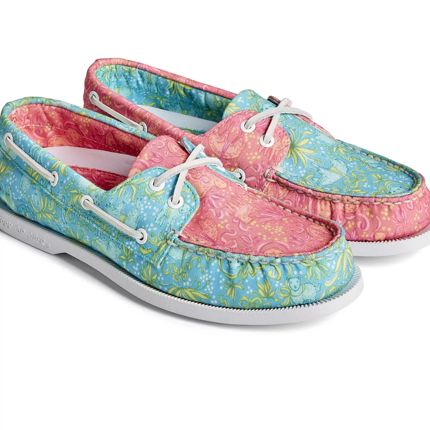 Sale | Boat Shoes | Sperry Women's x Brooks Brothers Authentic Original™ Boat Shoe Pink Multi