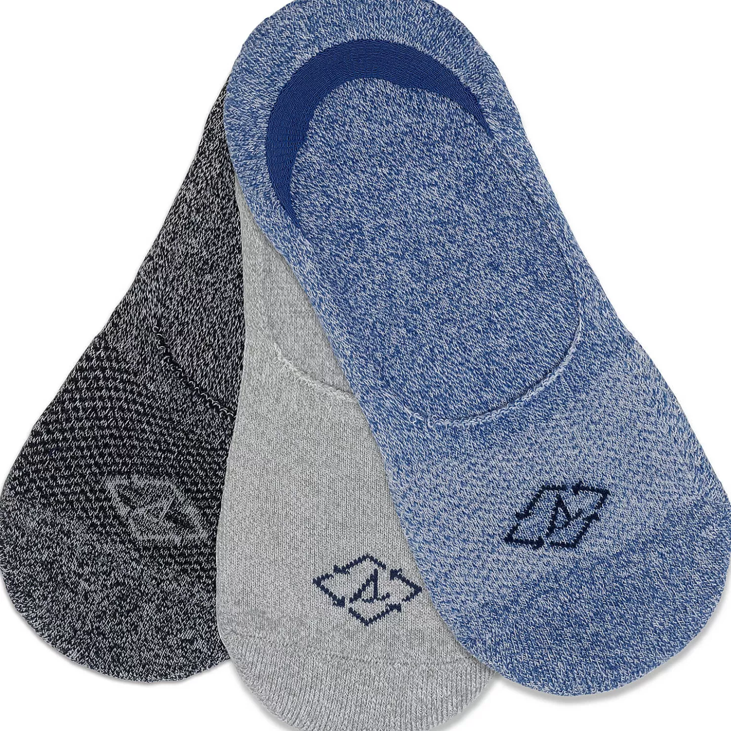 Socks & Liners | Sperry Women's Sustainable Cushioned Performance 3-Pack Liner Blue Marled