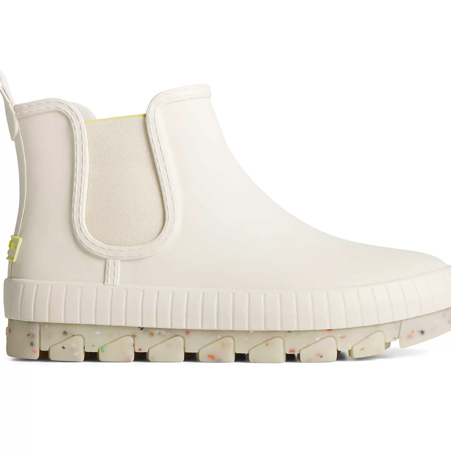 Torrent Boot | Sale | Sperry Women's Torrent Confetti Waterproof Chelsea Rain Boot White